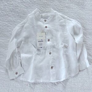 Zara linen shirt - White